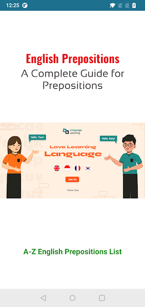 Preposition - English Grammar Screenshot 0