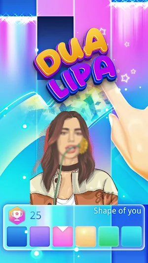 Dua Lipa Piano Tiles Screenshot 1