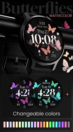 Butterfly Digital Watch Face Screenshot 1