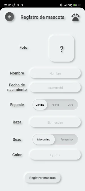 Carnet de control para mascota Screenshot 1
