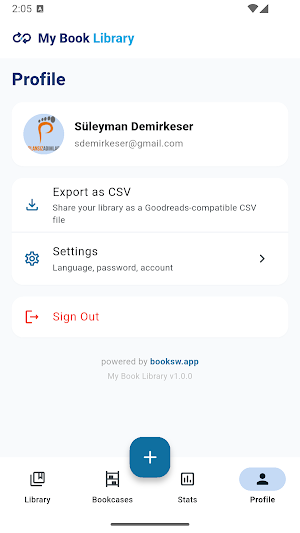 My Book Library Screenshot 2