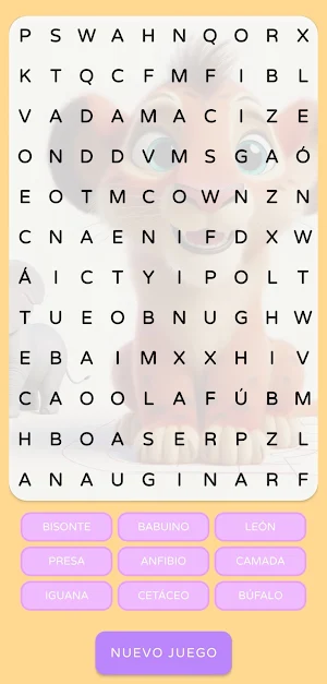 Word Search: Animals Screenshot 3