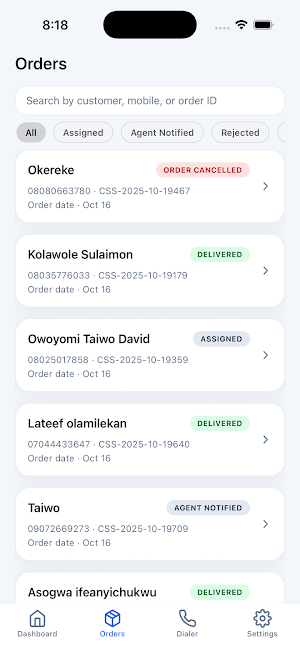 PBX Mobile Screenshot 1