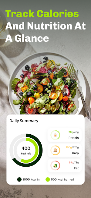 AI Calorie & Nutrition Tracker Screenshot 1