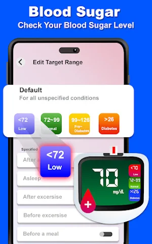 Blood Sugar Tracking, Diabetes Screenshot 2