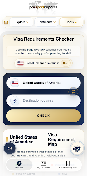 Passport Reports Screenshot 0