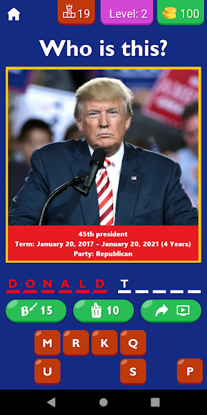 Guess The American President Screenshot 2