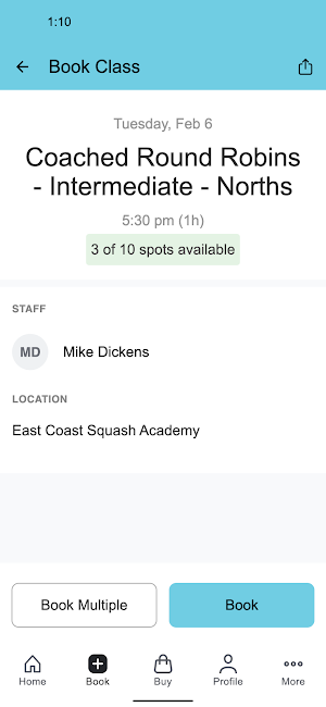 East Coast Squash Academy Screenshot 2