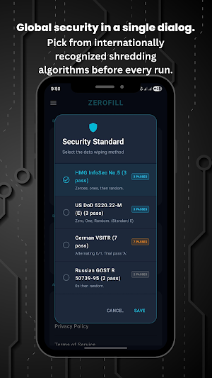 ZeroFill: Secure Data Eraser Screenshot 2