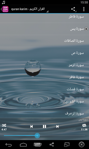 quran karim audio sawt sora Screenshot 2