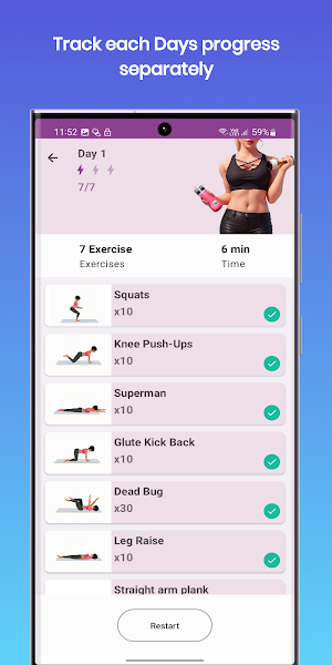 Fitness Women Workout Screenshot 1