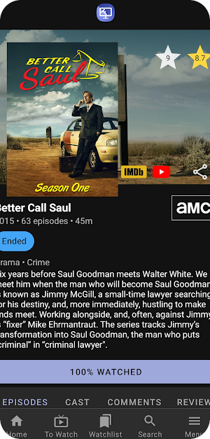 TrackFlix: Track Shows&Movies Screenshot 1