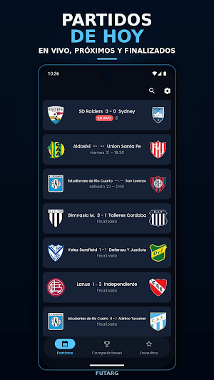 FUTARG: Partidos de Hoy Screenshot 0