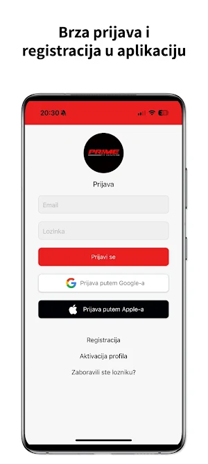 PRIME Fit Center Screenshot 1