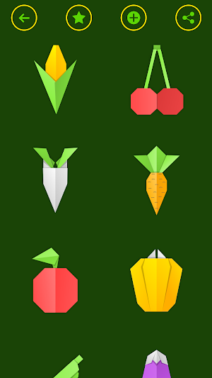 Origami Fruits & Vegetables Screenshot 2