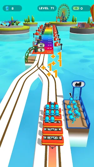 Dual Roller Coaster Screenshot 2