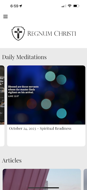 The Regnum Christi App Screenshot 0