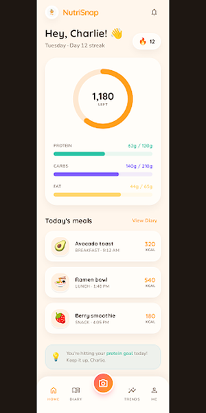 NutriSnap: AI Calorie Tracker Screenshot 0