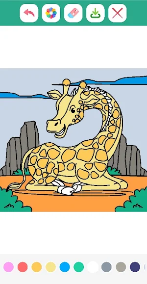Cute Giraffe Coloring Book Screenshot 0