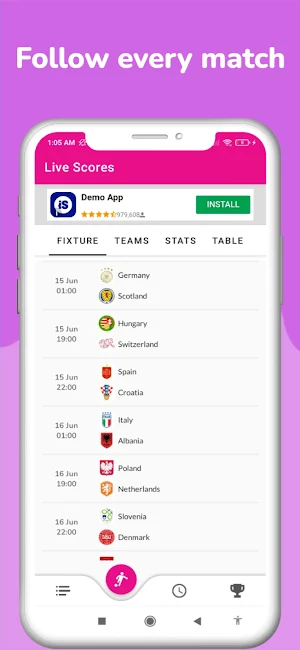 Schedule of Euro 2024 Screenshot 0