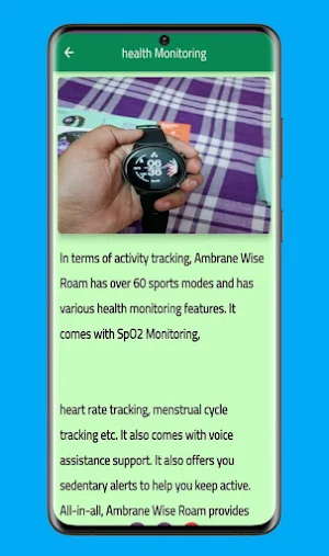 Ambrane Wise Roam Watch guide Screenshot 3
