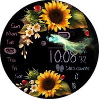 BFF24- Neon Art Sunflower