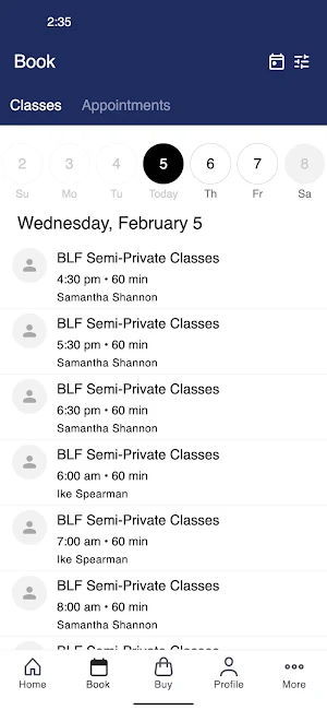 Blue Lion Fitness Screenshot 1