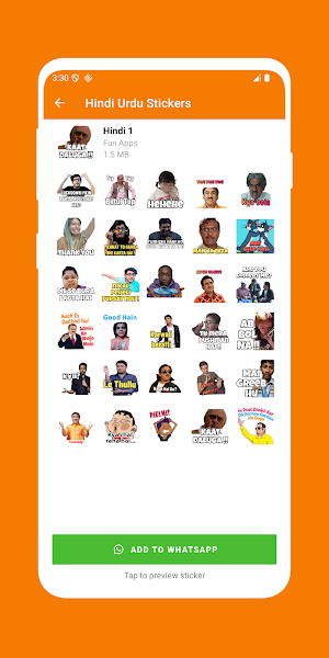 Hindi Urdu Stickers Screenshot 2