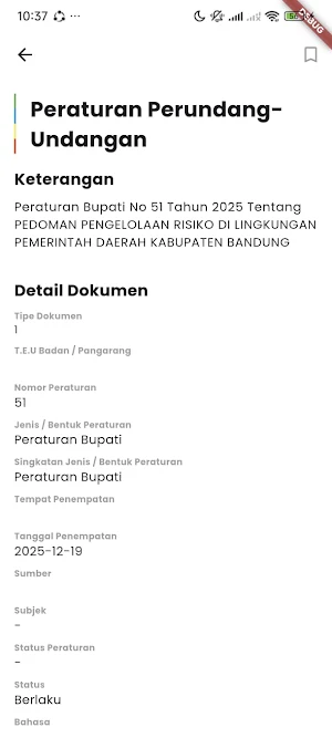 JDIH Kabupaten Bandung Screenshot 1