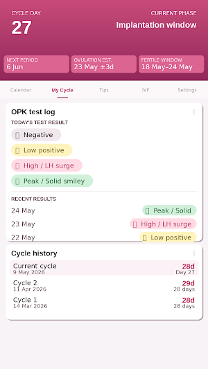 Eos — Period & Cycle Tracker Screenshot 2