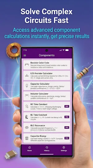 Electrical Eng. Calculator Screenshot 1