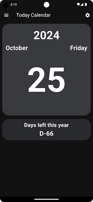 Today Calendar Screenshot 2