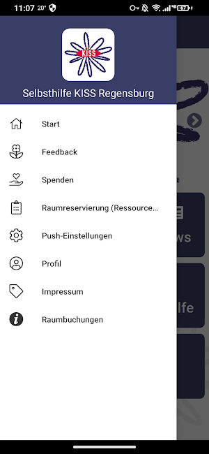Selbsthilfe KISS Regensburg Screenshot 2