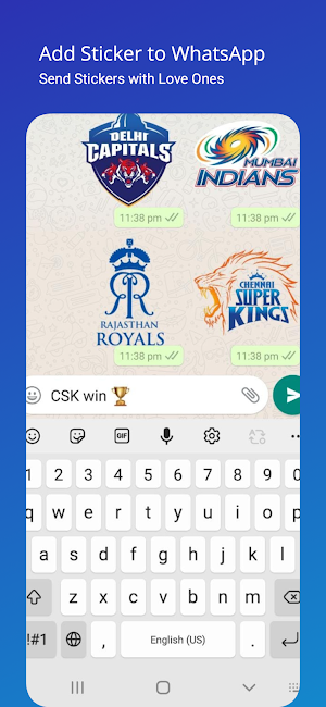 IPL Sticker 2022 WAStickerApps Screenshot 3