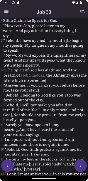 Amplified Bible & Commentary Screenshot 2