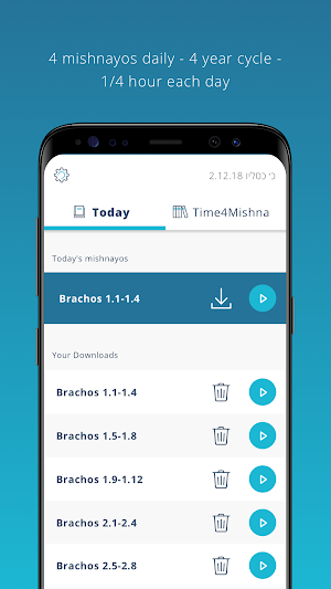 Time4Mishna - Your Daily Mishna study guide Screenshot 0