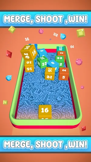 2048 Cube Flow Merge Games Screenshot 3