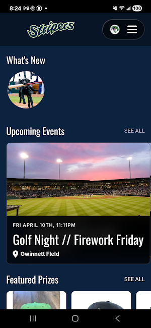 Stripers Rewards Screenshot 1