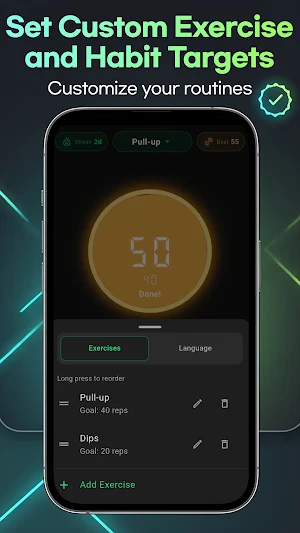 DayDone : Fit Rep Counter Screenshot 1