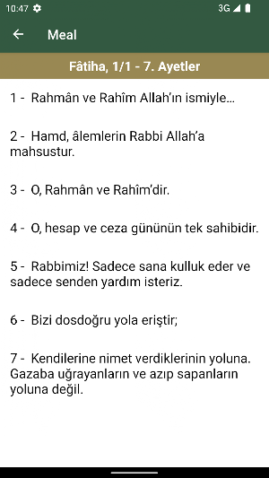 Kuran ve Meali Screenshot 3