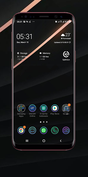 Rose Gold Wallpaper Screenshot 2
