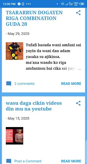 hausa fashion blog Screenshot 1