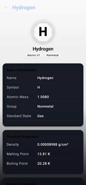 Chemix: Modern Periodic Table Screenshot 2