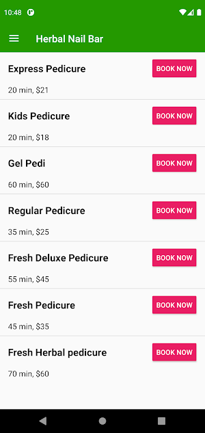 Herbal Nail Bar Screenshot 2