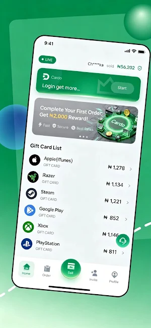 Cardo: Sell Gift Cards Screenshot 1