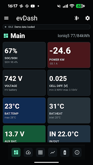evDash OBD2 Screenshot 0