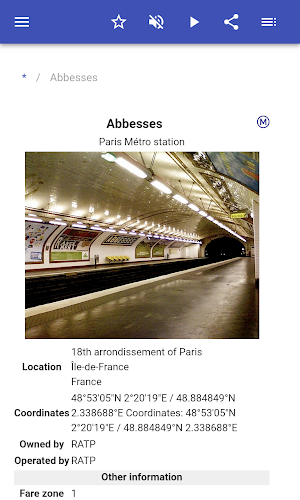 Metro stations in Paris Screenshot 1