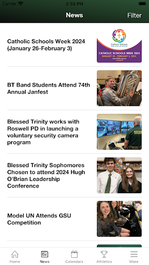 Blessed Trinity Catholic HS Screenshot 1