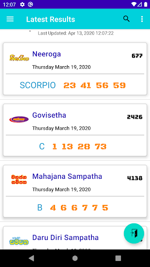 Lottery Results - Scan, Guess, Analyse & Manage Screenshot 0