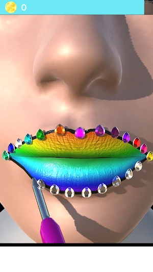 Lip Art Lipstick Makeup Game Screenshot 0